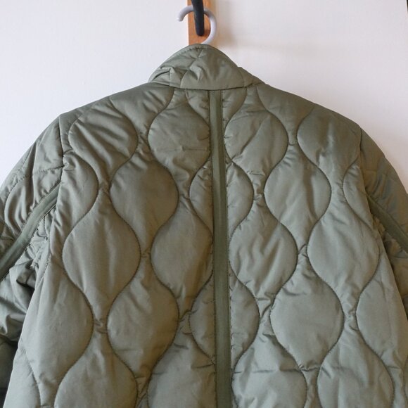 J Crew Signature Puffer Quilted Cocoon PrimaLoft Full Zip Jacket MP petite MED - Picture 2 of 12